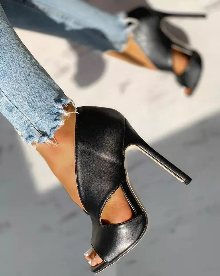 Sandalias Mujer Ortopédicas Tacón Alto Diseño Abierto - Mavetta