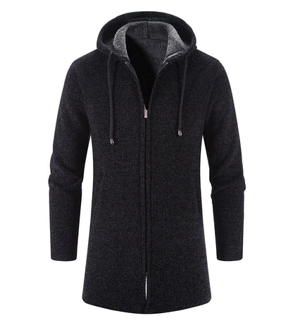 Chaqueta hombre con forro polar y capucha ajustada