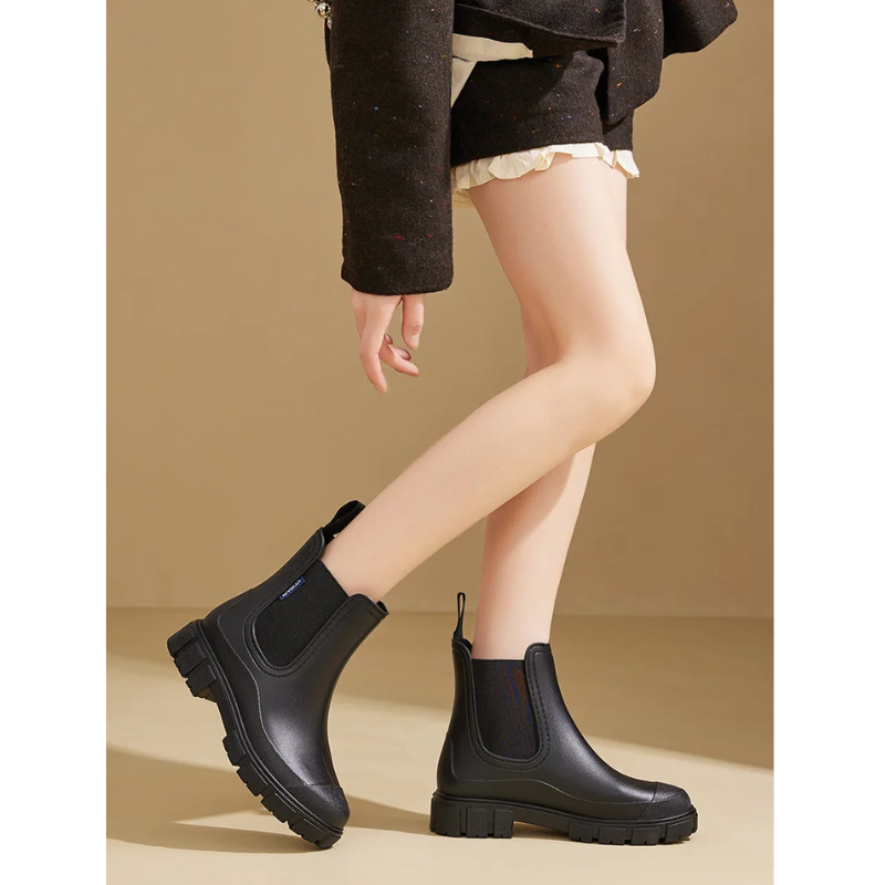 Botas Chelsea Mujer Impermeables con Tiradores