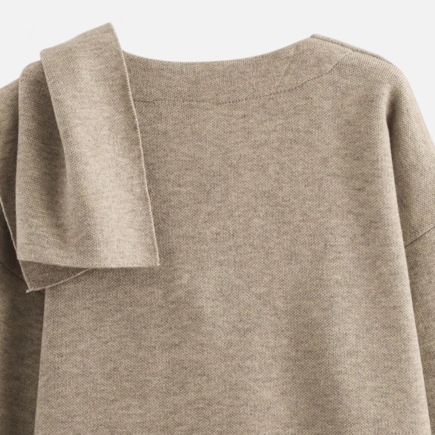Abrigo Mujer Acolchado Invierno Cuello Asimétrico con Bufanda