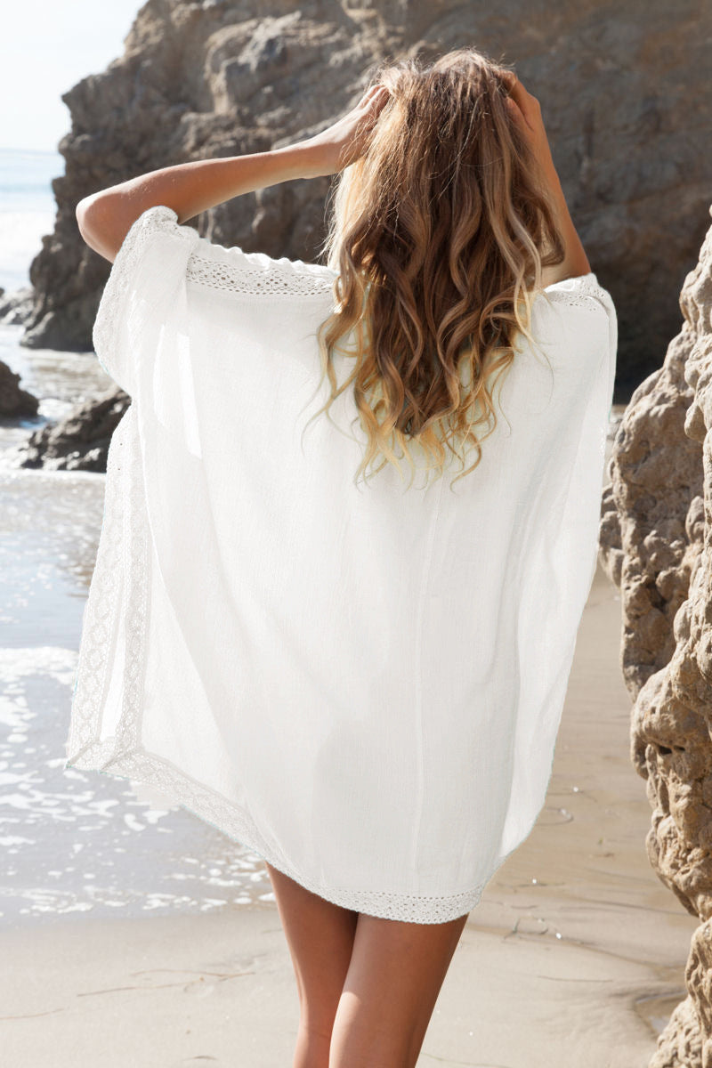 Vestido Camisero Mujer de Playa Pareo Escote Primavera Verano