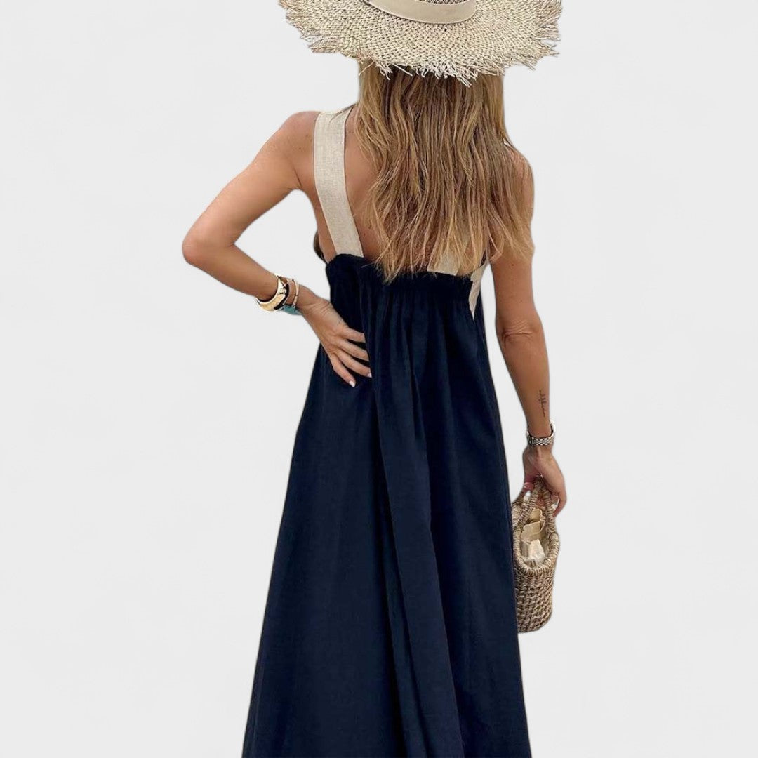Vestido maxi mujer de verano estilo elegante