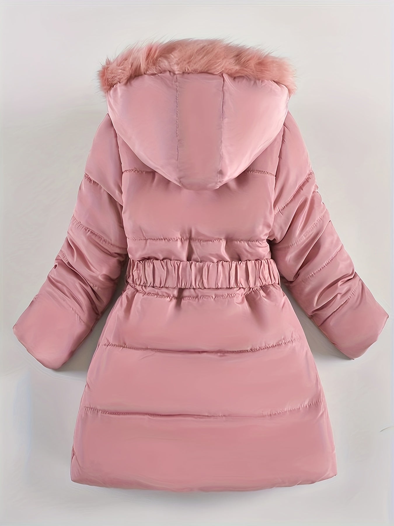 Abrigo Invierno Niña con Capucha Acolchado