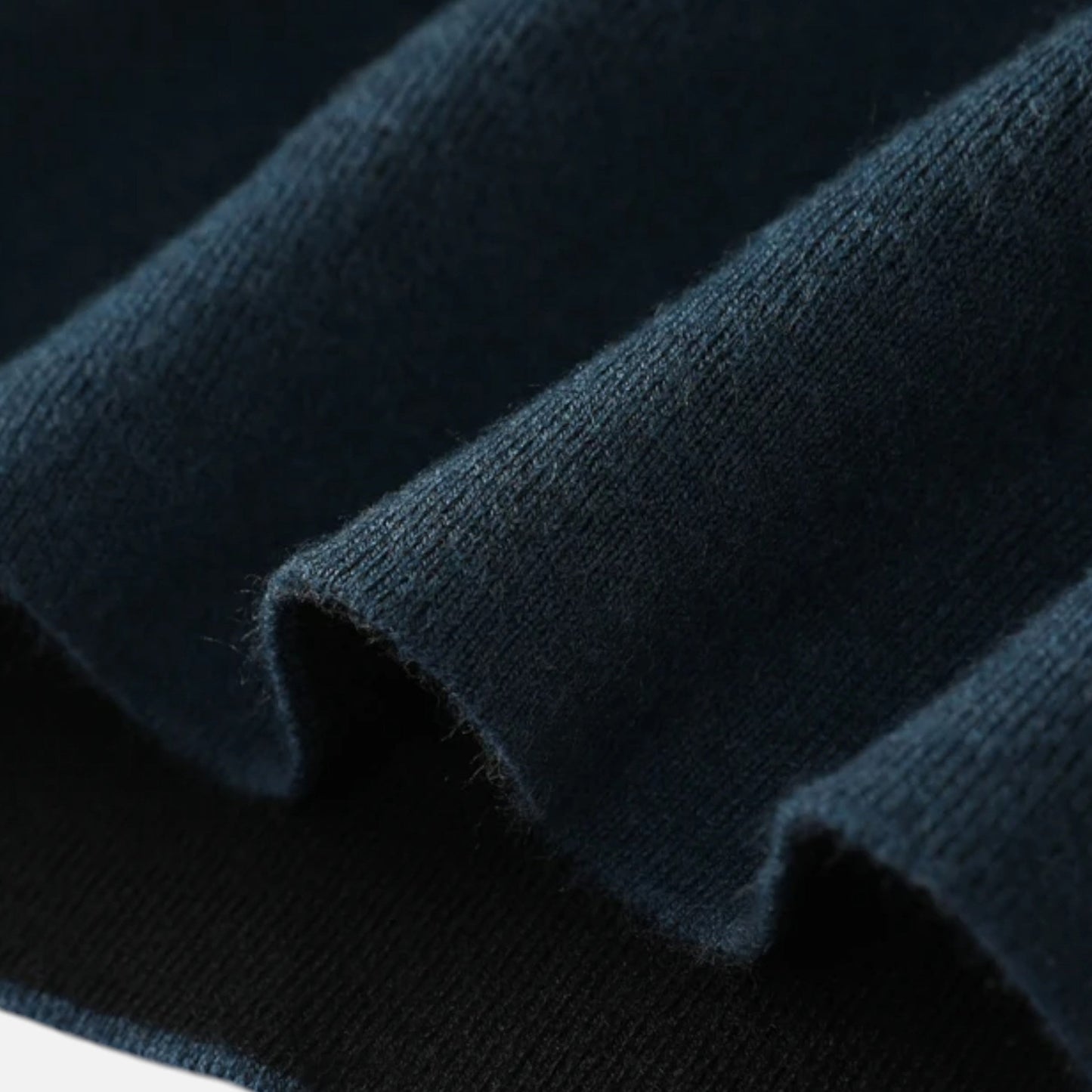 Suéter Hombre Lana Merino Media Cremallera Cuello Semi Alto