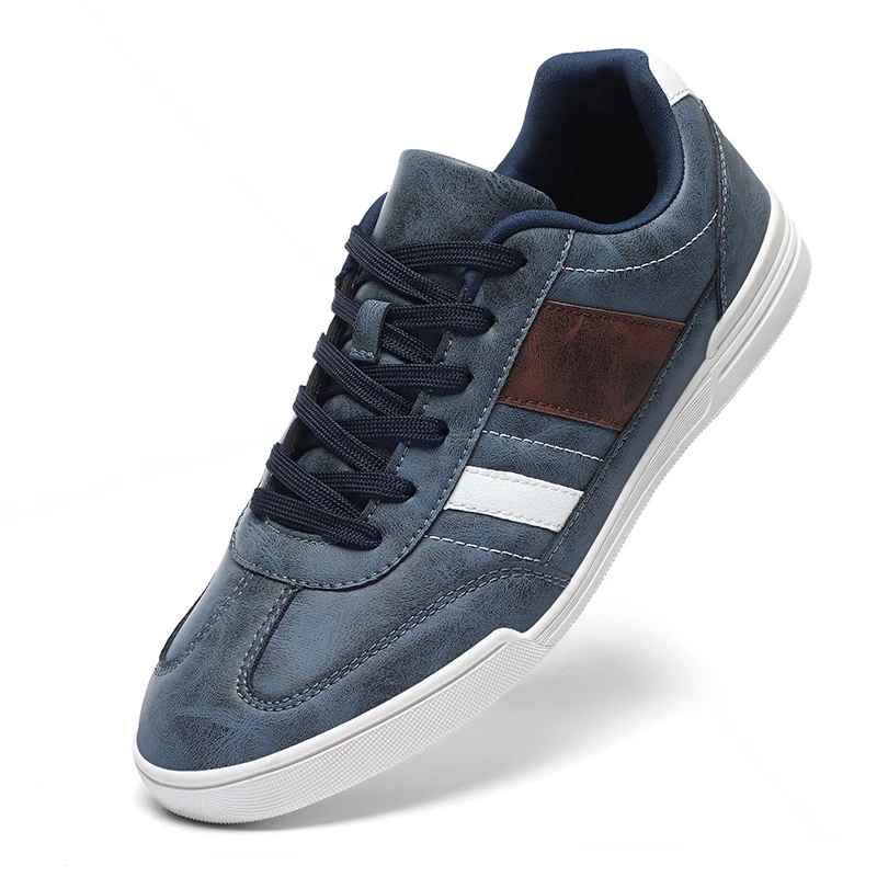 Zapatillas Casual Hombre Punta Ancha Suela Plana Goma TPR