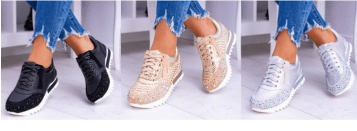 Zapatillas Mujer Deportivas Estampado Moderno