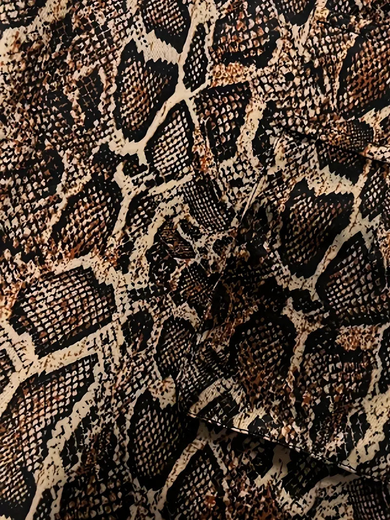 Pantalón Chándal Mujer Estampado Serpiente Ajuste Deportivo