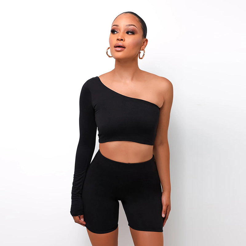 Conjunto Deportivo Mujer Shorts Elásticos y Crop Casual - Mavetta