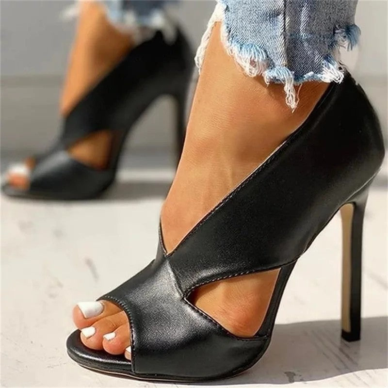 Sandalias Mujer Ortopédicas Tacón Alto Diseño Abierto