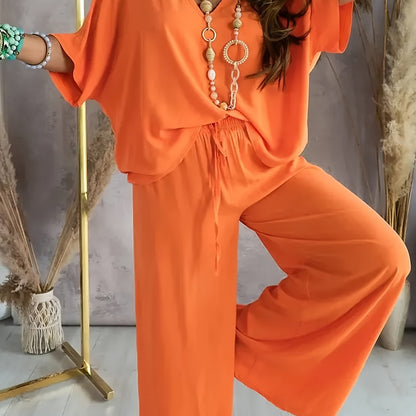 Conjunto Mujer de Dos Piezas y Pantalón Ajustado