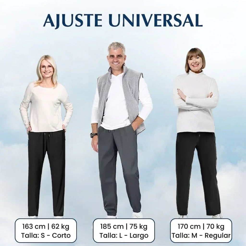 Pantalón casual unisex suave y flexible corte elegante