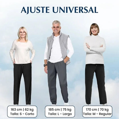 Pantalón casual unisex suave y flexible corte elegante