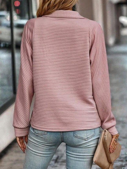 Jersey Mujer Oversize Media Cremallera Primavera