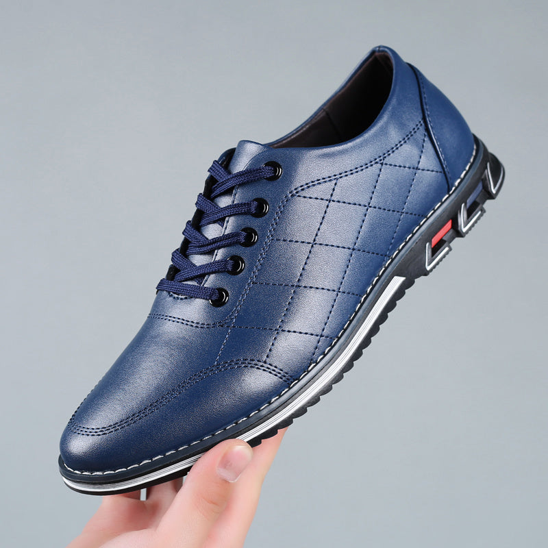 Zapatos Vestir Hombre Piel Sintetica Cordones Suela Goma