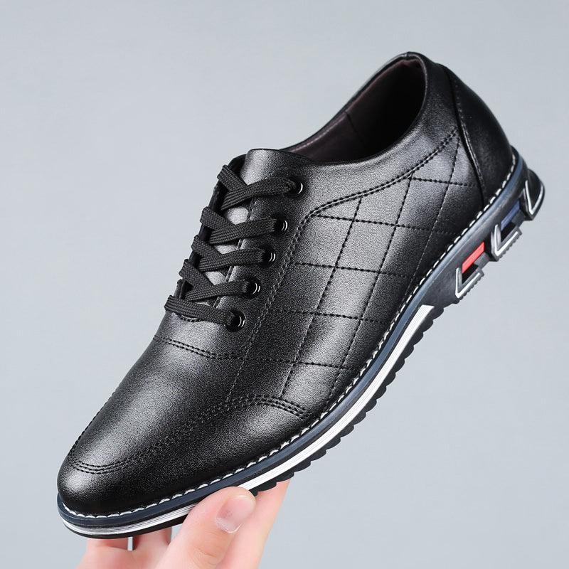 Zapatos Vestir Hombre Piel Sintetica Cordones Suela Goma - Mavetta