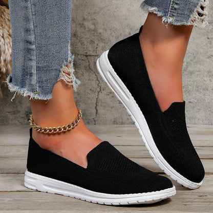 Zapatillas casual mujer tejido transpirable sin cordones