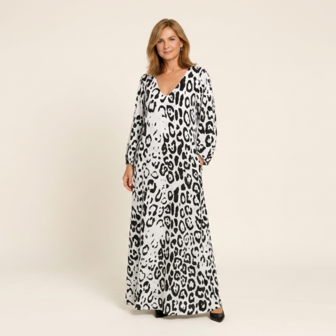 Vestido Safari Mujer Estampado Animal Corte Chic - Mavetta