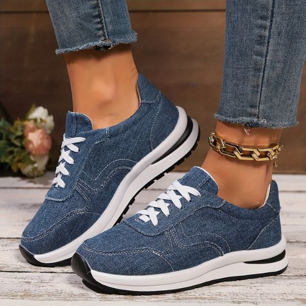Zapatillas mujer estilo vaquero suela ligera y cómoda