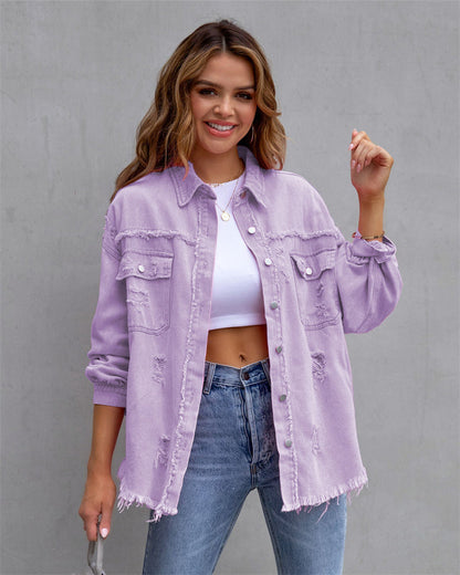 Chaqueta Vaquera Mujer Algodón Corte Clásico - Mavetta