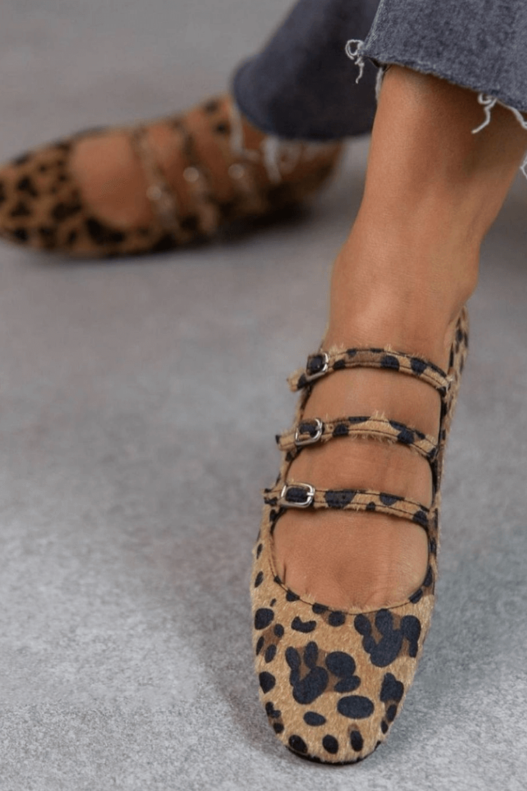 Bailarinas Mujer Estampado Animal Ajuste Clásico - Mavetta