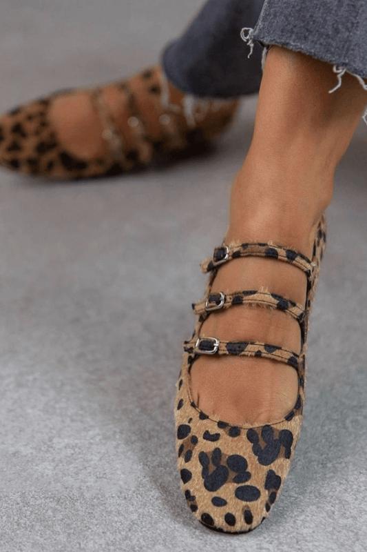 Bailarinas Mujer Estampado Animal Ajuste Clásico - Mavetta