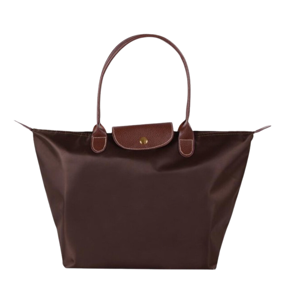 Bolso Tote Mujer de Cuero con Solapa y Asa de Hombro
