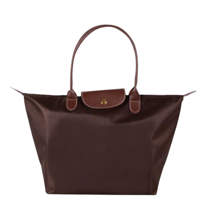 Bolso Tote Mujer de Cuero con Solapa y Asa de Hombro