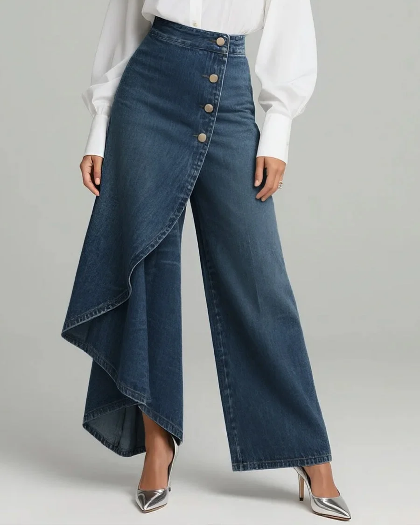Pantalones vaqueros mujer corte recto y ajuste cómodo