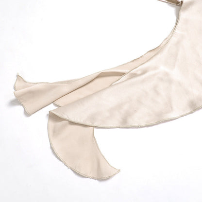 Vestido Corto Mujer de Satén Ajustado Un Hombro Fiesta