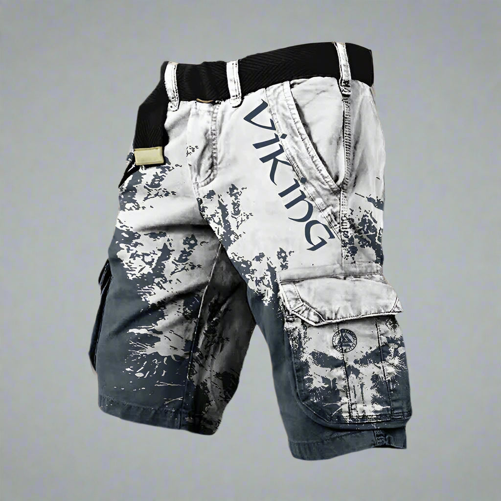 Bermudas cargo hombre Algodón Estampado Moderno