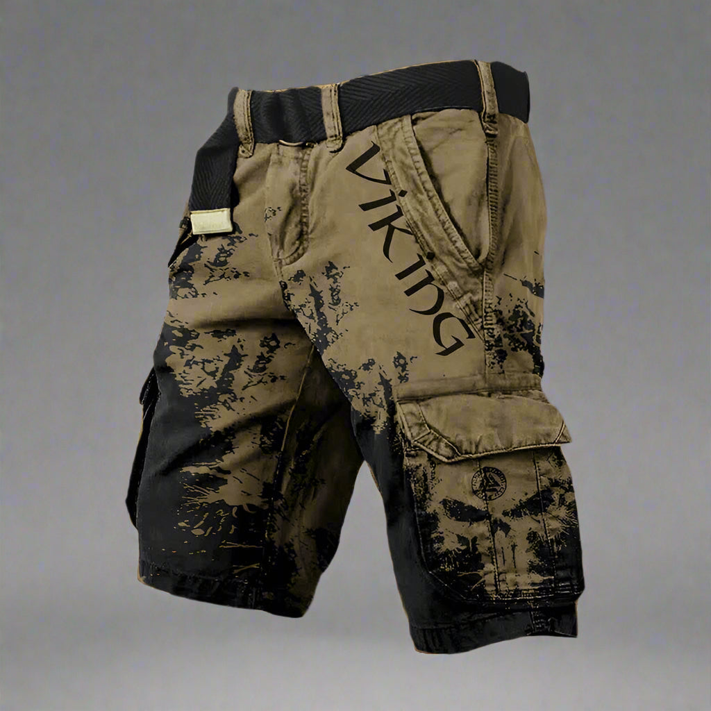 Bermudas cargo hombre Algodón Estampado Moderno
