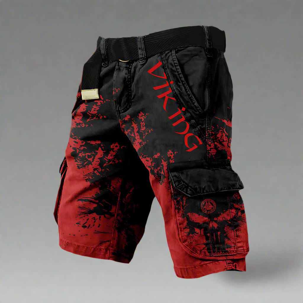 Bermudas cargo hombre Algodón Estampado Moderno