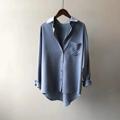 Blusa Mujer de Satén Corte Clásico Estilo Refinado - Mavetta