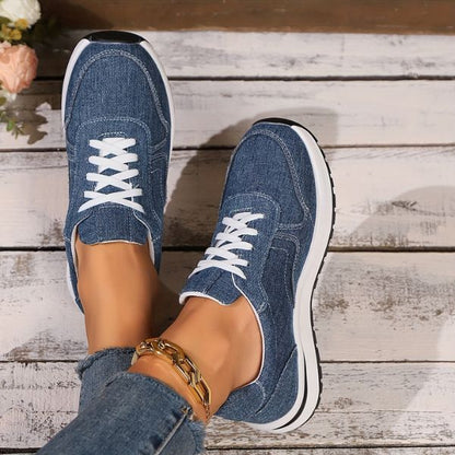 Zapatillas mujer estilo vaquero suela ligera y cómoda