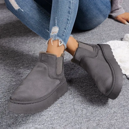 Botas invierno Mujer forradas Punta redonda cómodas