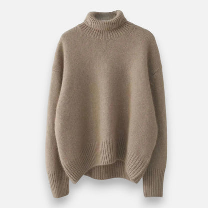 Jersey Mujer de Cashmere Invierno Cuello Alto