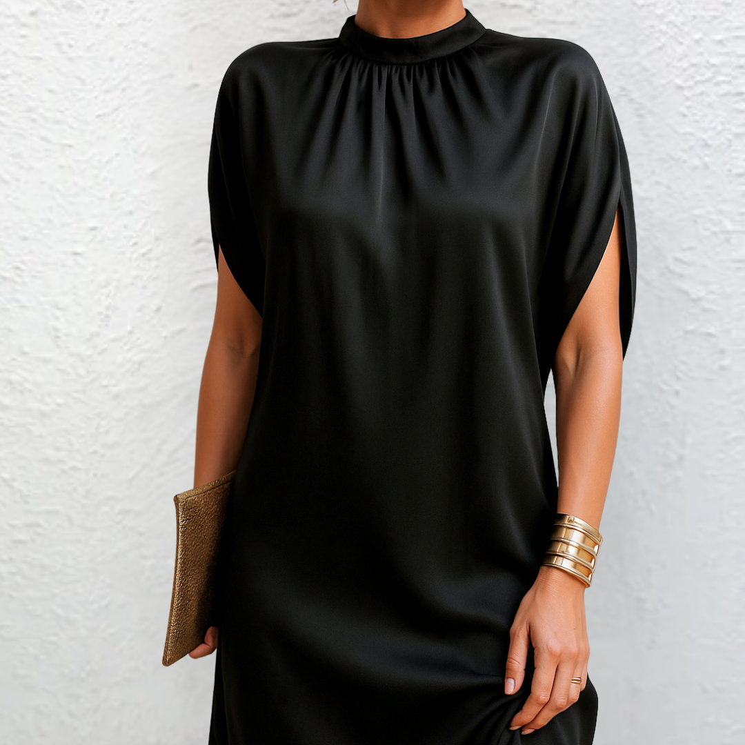 Vestido mujer elegante Drapeado Suave Corte Favorecedor