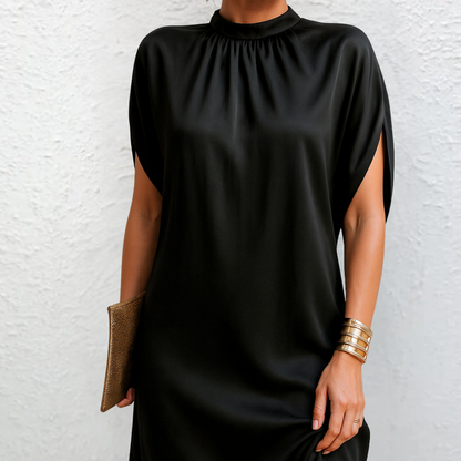 Vestido mujer elegante Drapeado Suave Corte Favorecedor