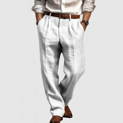 Pantalón Casual Hombre Corte Recto Comodo
