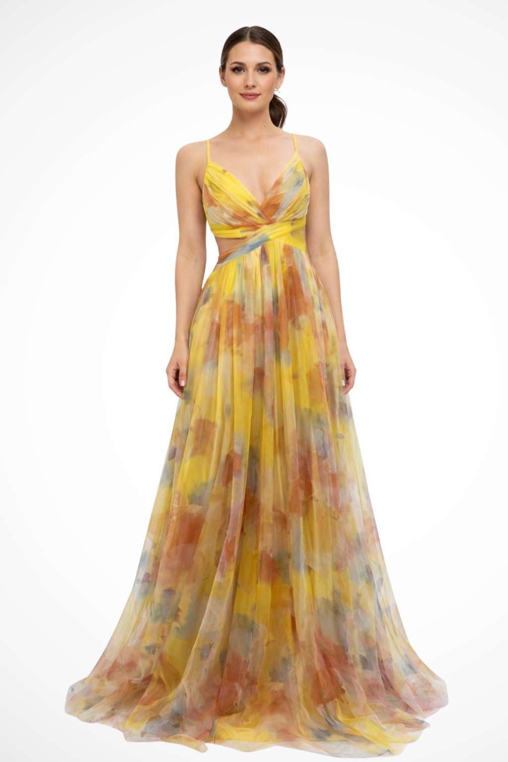 Vestido maxi mujer de tela ligera y estampado floral