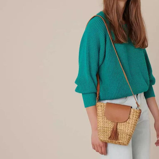 Bolso de mano mujer tejido artesanal ajustable - Mavetta