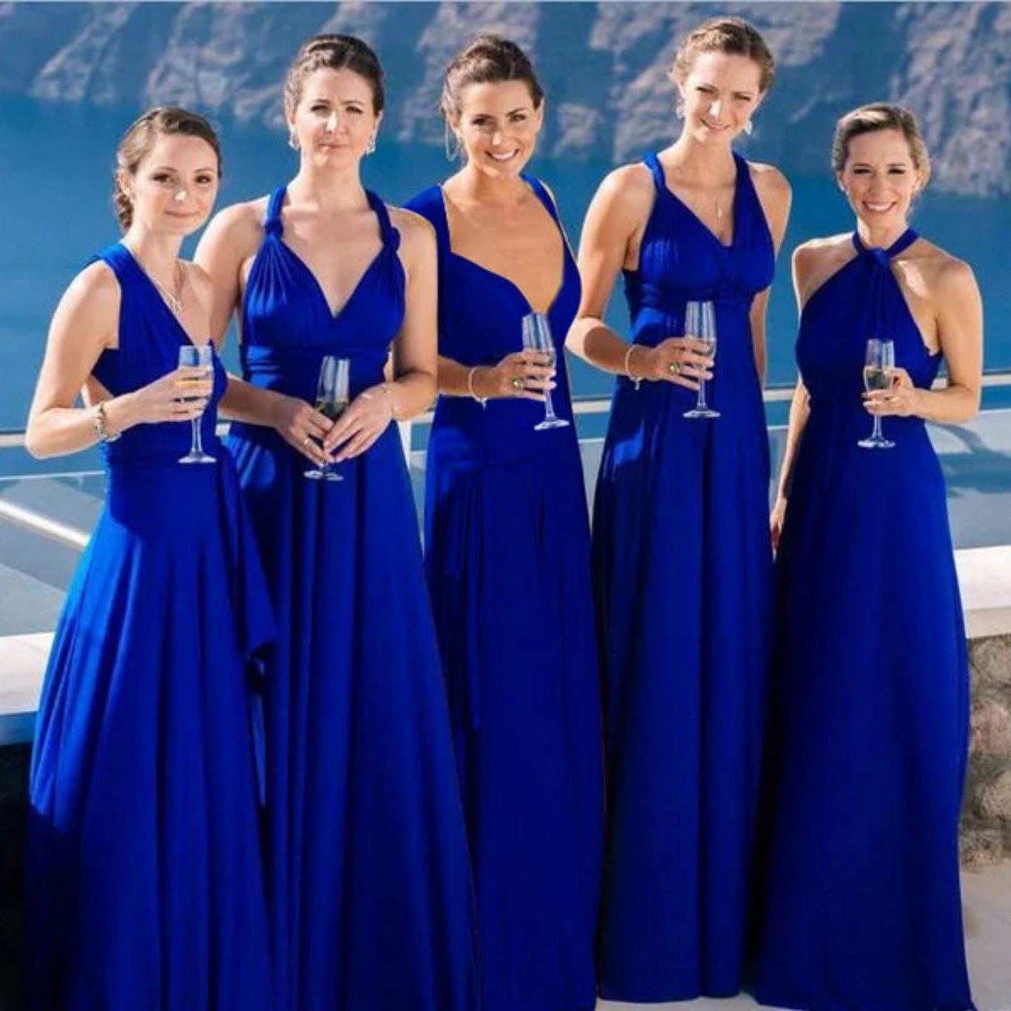 Vestido largo mujer con espalda descubierta diseño versátil