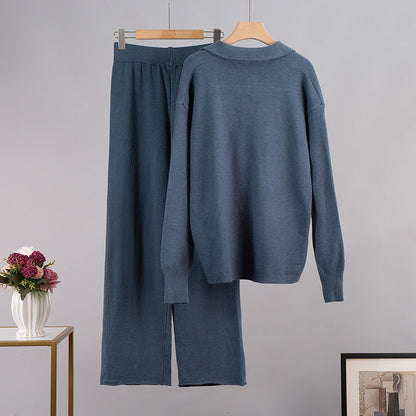 Conjunto Mujer de Pantalón y Jersey de Punto Suave