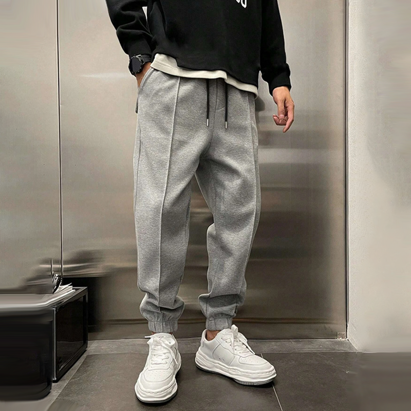 Pantalones Jogger Hombre Algodón Cálido Ajuste Moderno