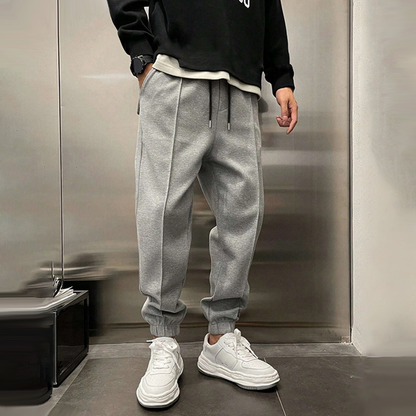 Pantalones Jogger Hombre Algodón Cálido Ajuste Moderno