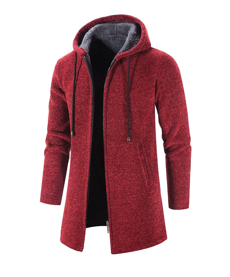 Chaqueta hombre con forro polar y capucha ajustada