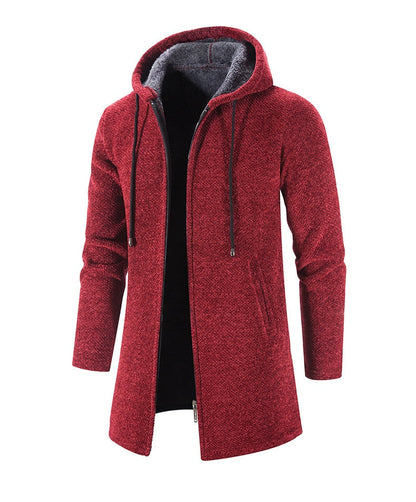 Chaqueta hombre con forro polar y capucha ajustada