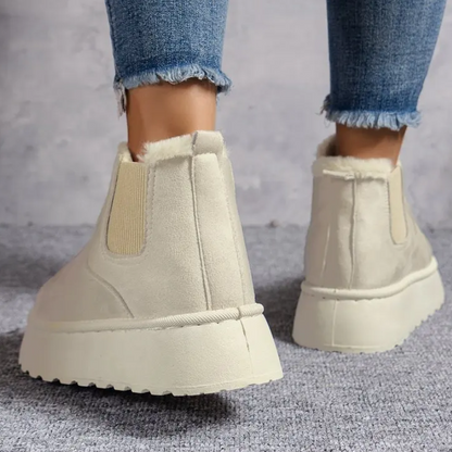Botas invierno Mujer forradas Punta redonda cómodas