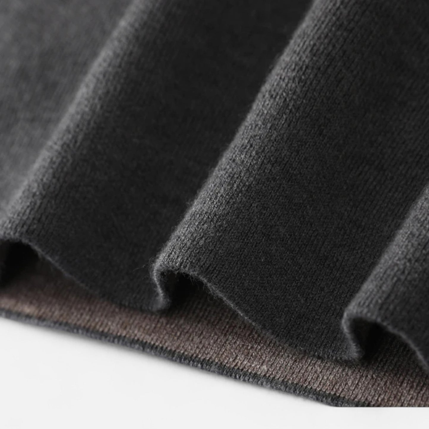 Suéter Hombre Lana Merino Media Cremallera Cuello Semi Alto