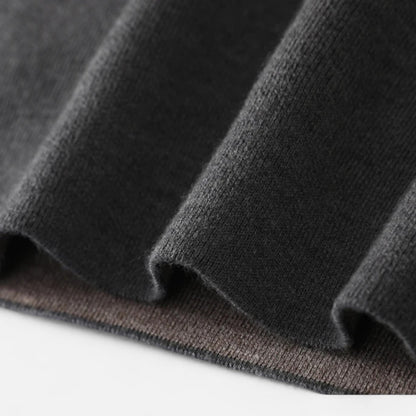 Suéter Hombre Lana Merino Media Cremallera Cuello Semi Alto